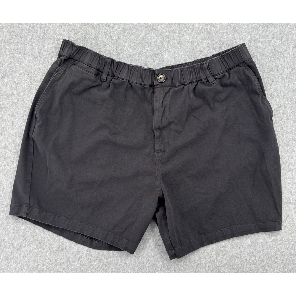 COVE USA Men's Chino Shorts 38W 5L Gray Stretch Cotton Elastic Waist